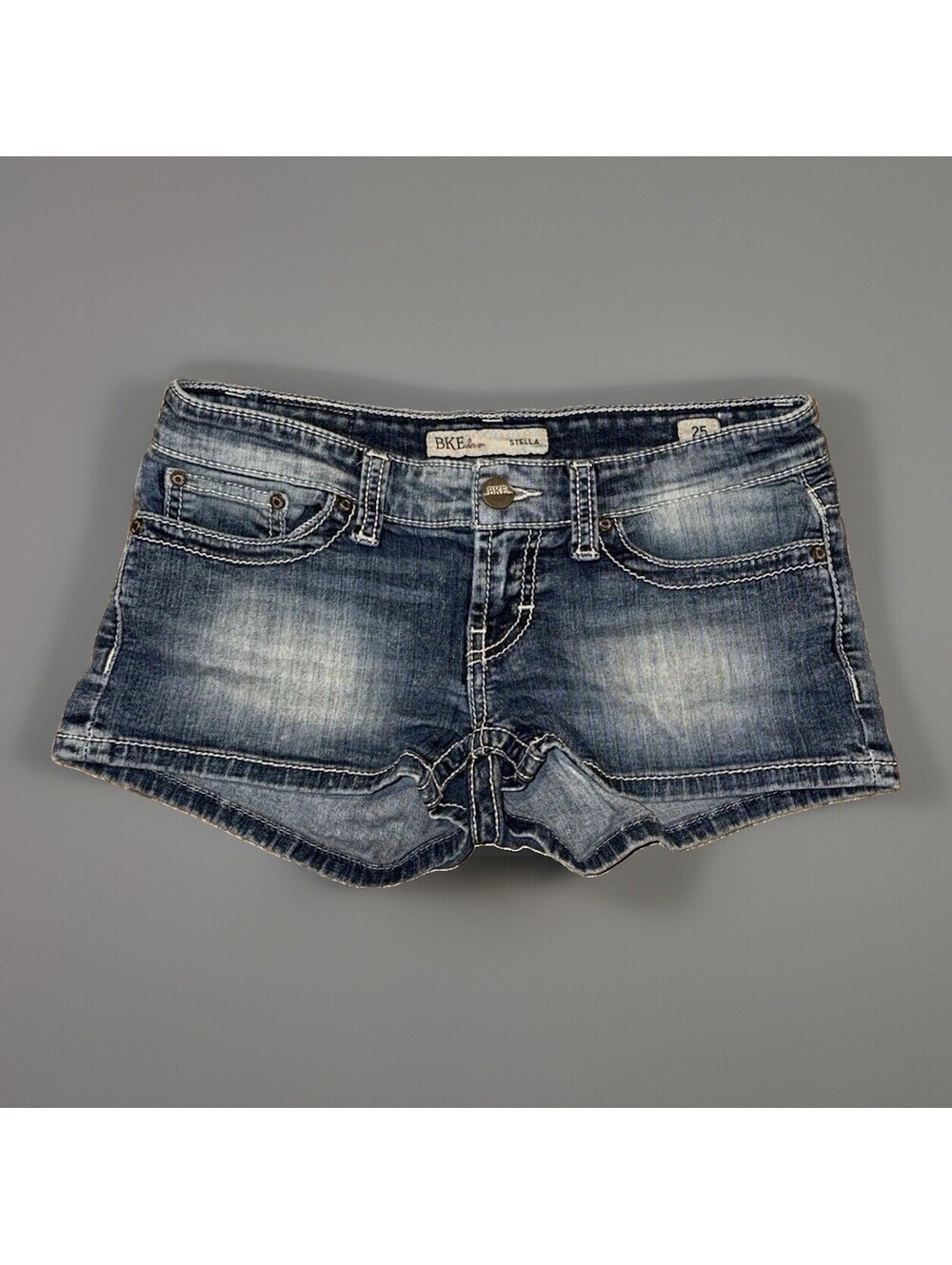 BKE Denim Stella Jean Shorts - Women's Size 25 - Distressed Embellished Pockets